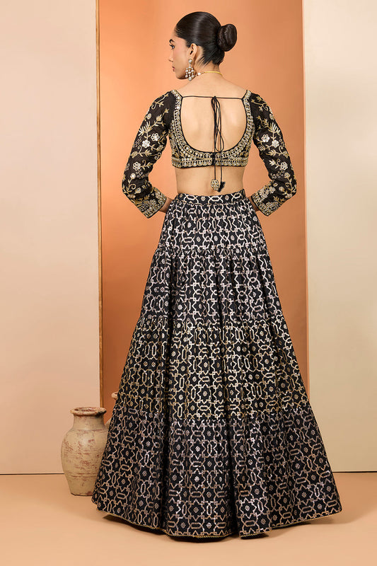 Black Lehenga Set