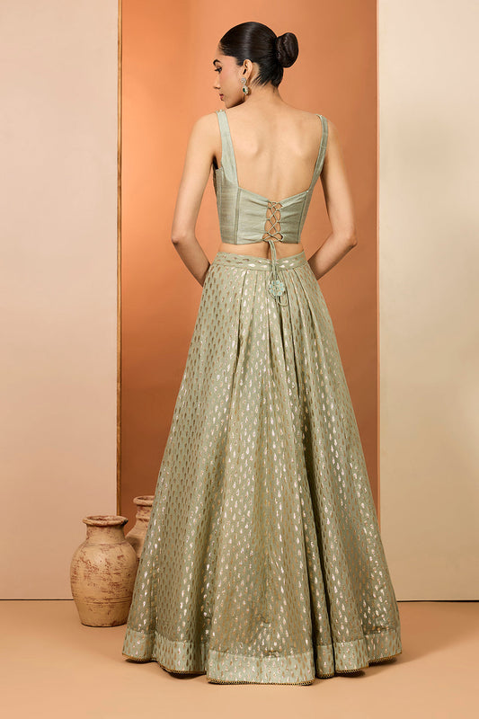 Green Lehenga Set