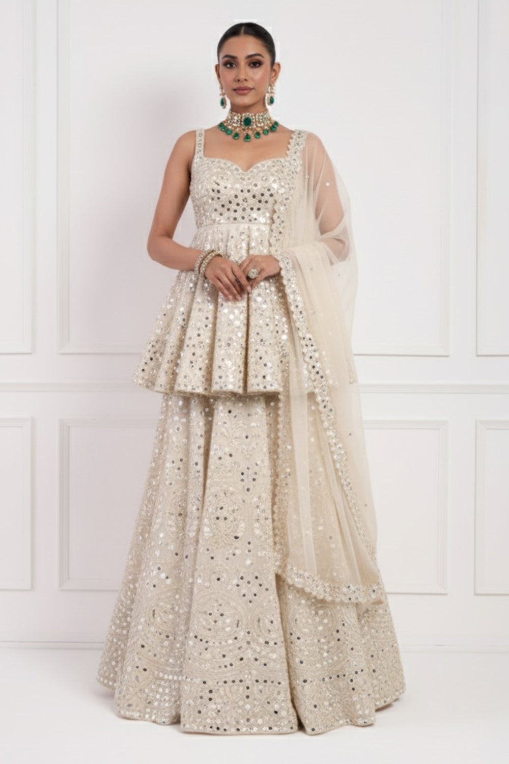Ivory Sharara Set