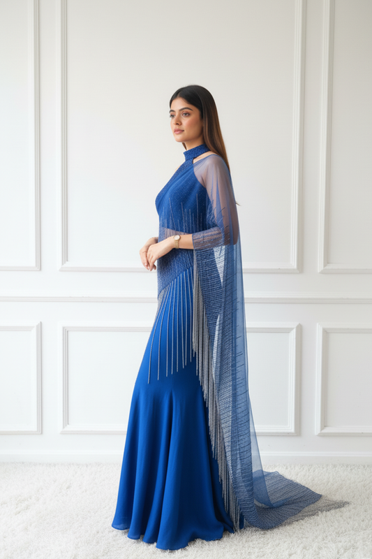 Fish Cut Skirt,Top,Drape