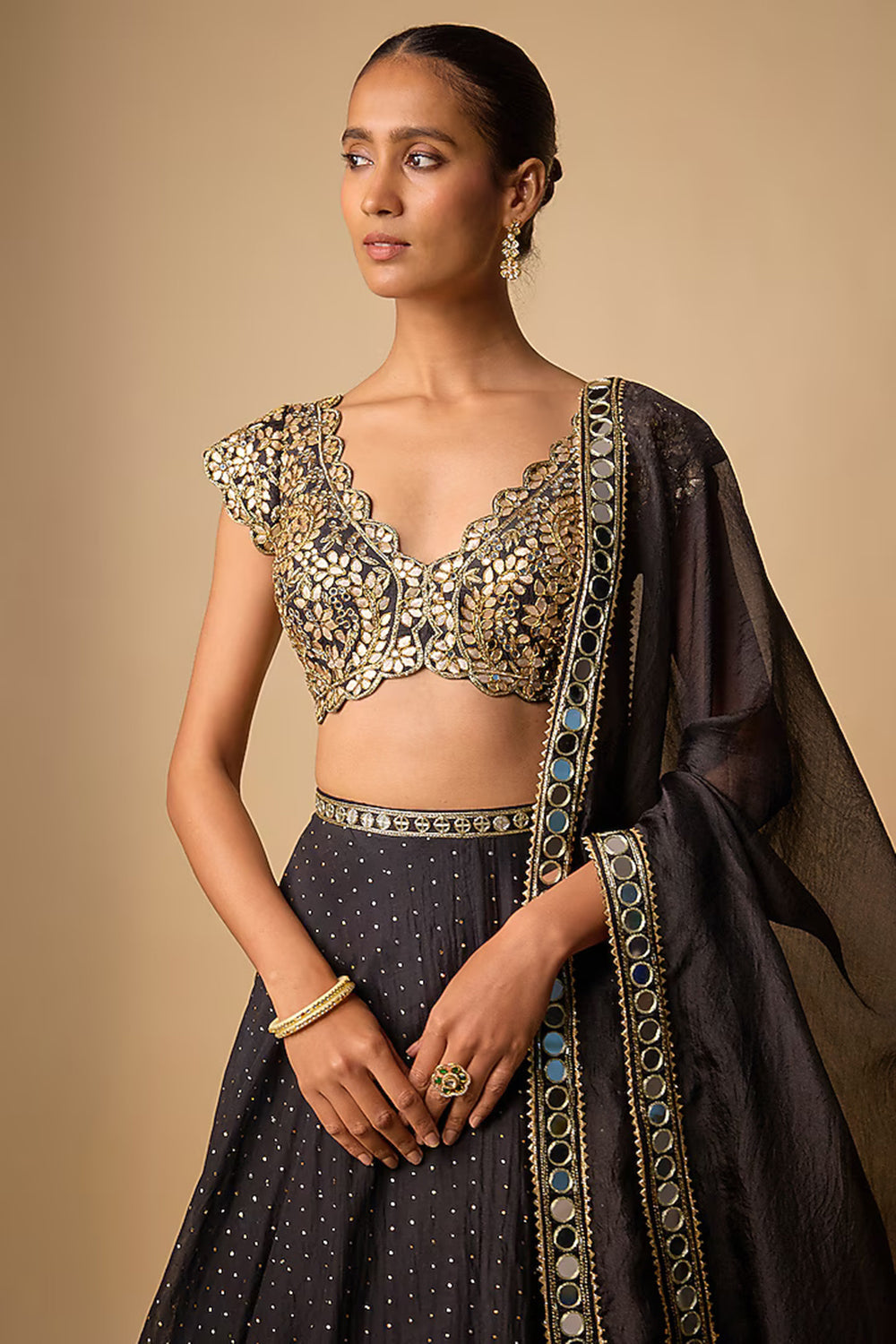Black Lehenga Set