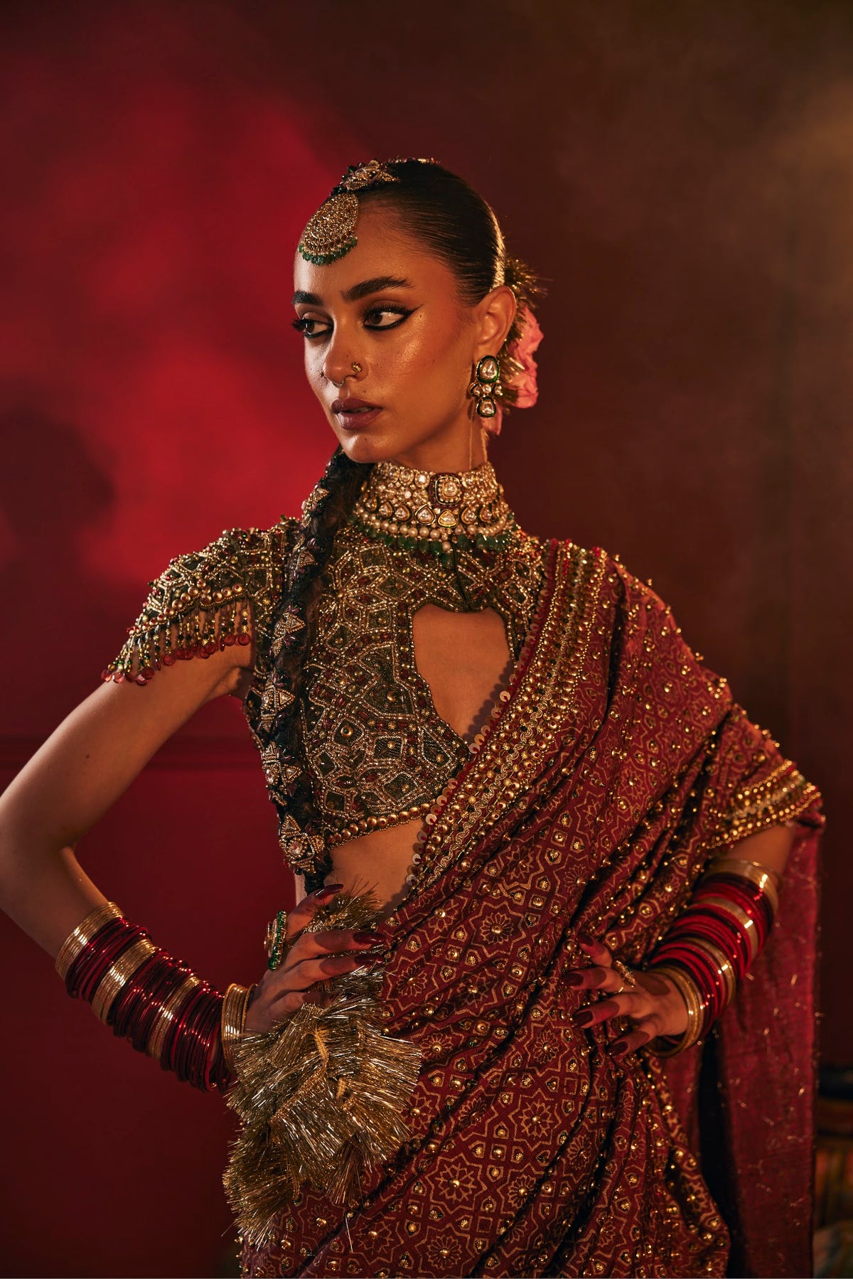 Ghera — Saree Set by Payal and Zinal
