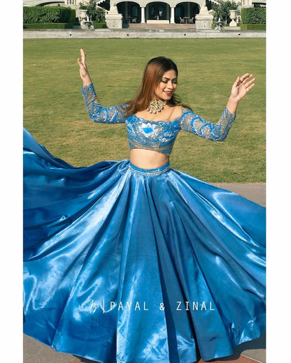 Nagma Mirajkar In Blue Padma