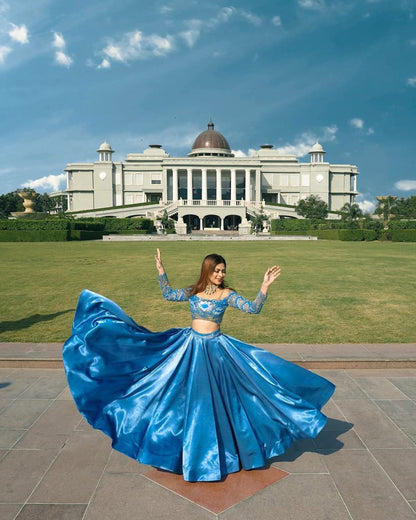 Nagma Mirajkar In Blue Padma