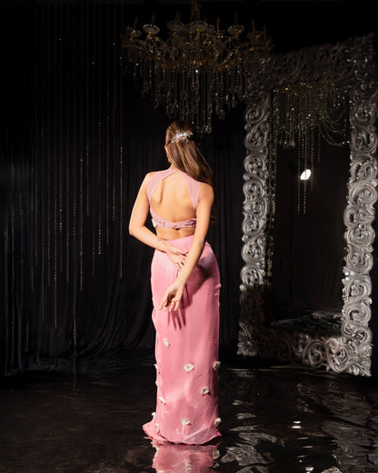 Rosavia – Onion Pink Drape Skirt