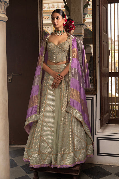 Green Lehenga Set