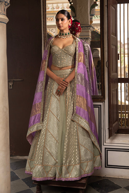 Green Lehenga Set