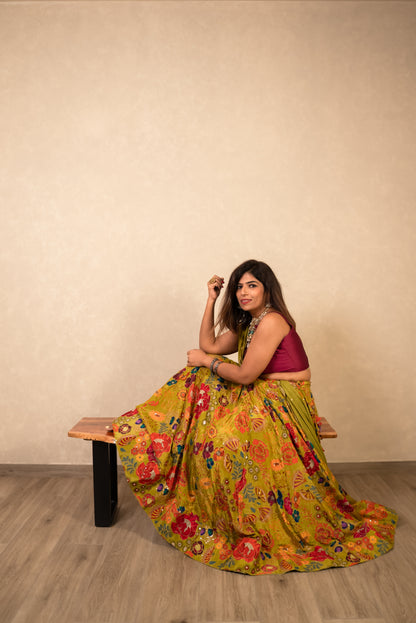 Vibrant Floral Chaniya Choli