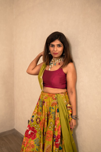 Vibrant Floral Chaniya Choli