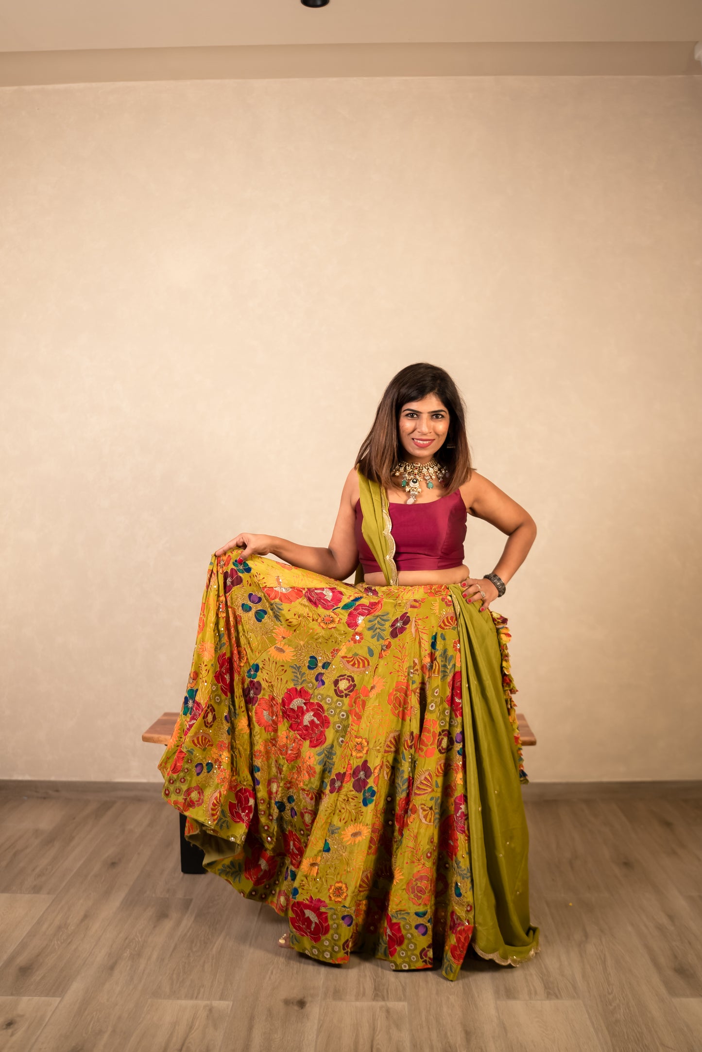 Vibrant Floral Chaniya Choli