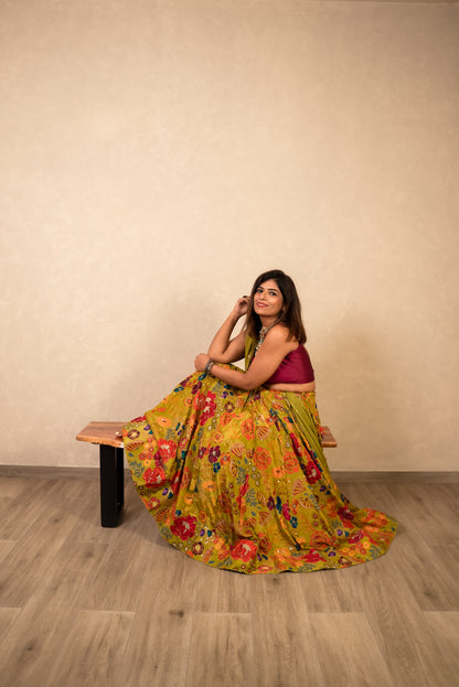 Vibrant Floral Chaniya Choli
