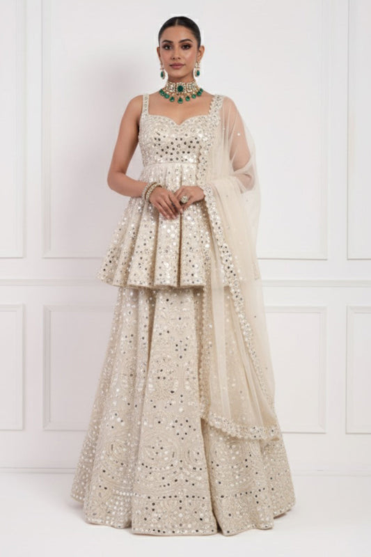 Ivory Sharara Set