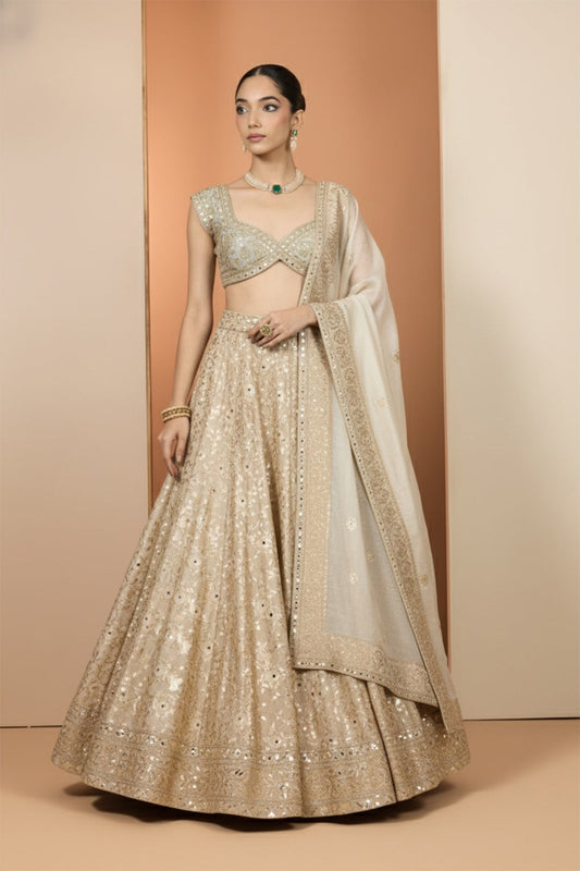 Ivory Lehenga Set