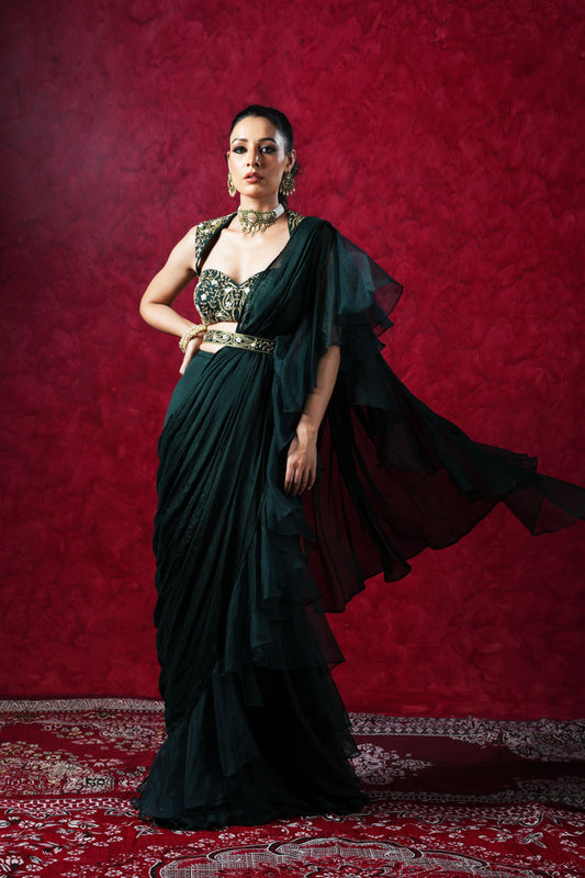 Lara Ruffle Saree