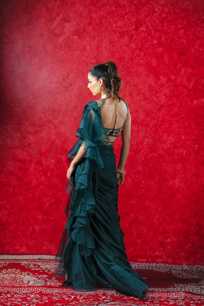 Lara Ruffle Saree