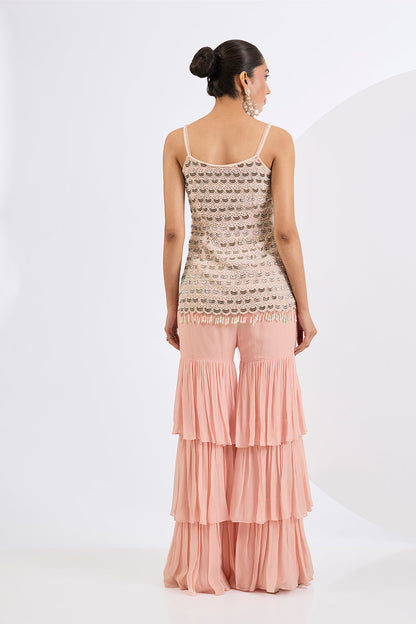 Peach Garara Set