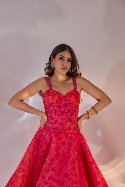 Annabelle Corset and Lehenga Set