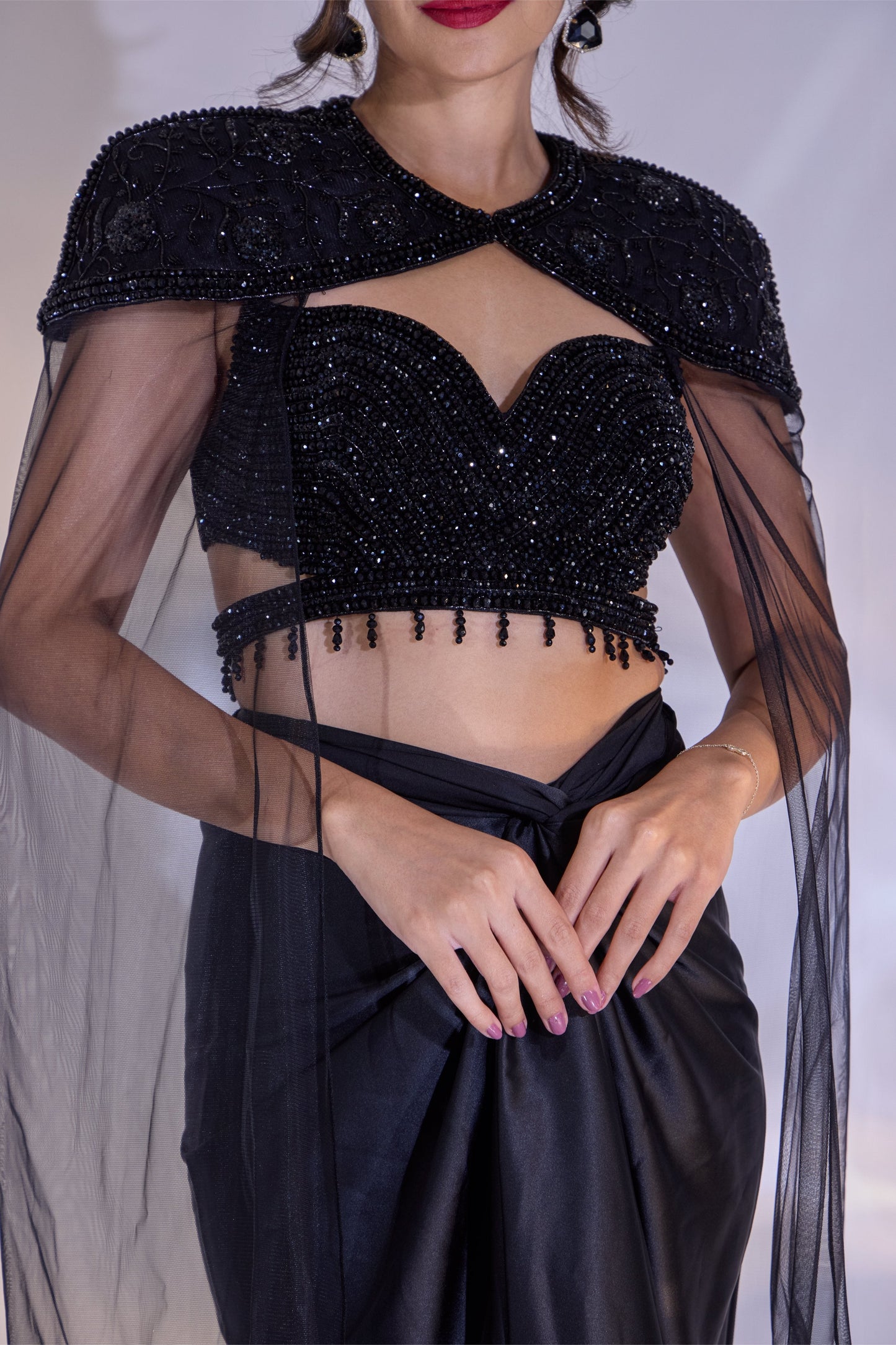 Jeevon Skirt and Cape Set