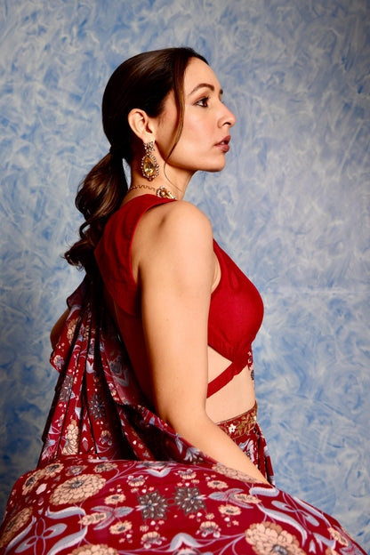 Nitara Ruffle Saree