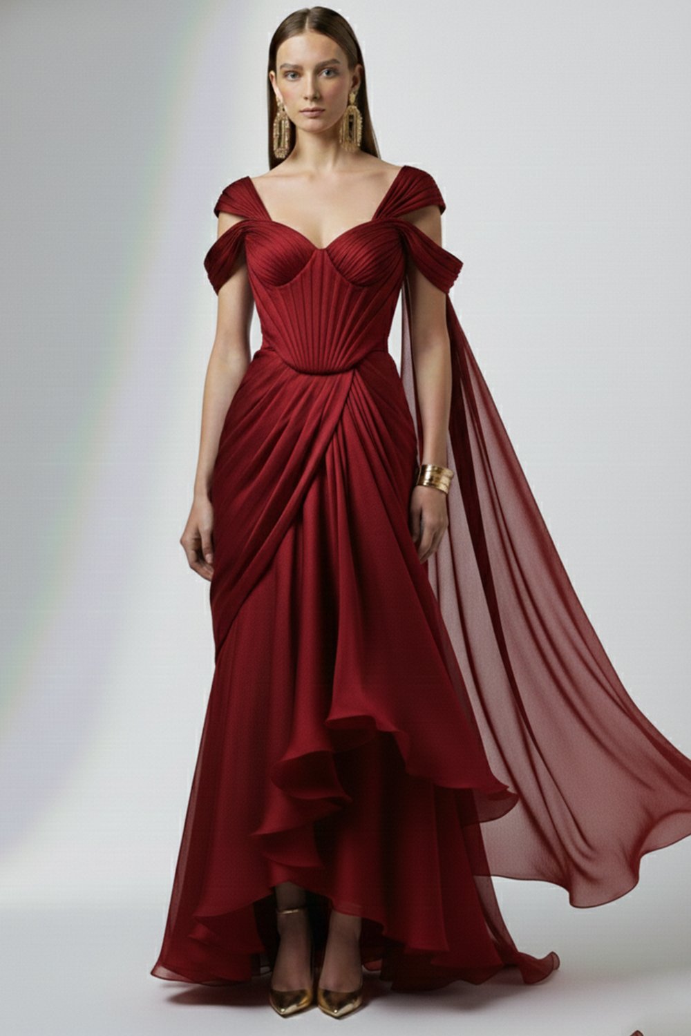 Crimson Royale Gown