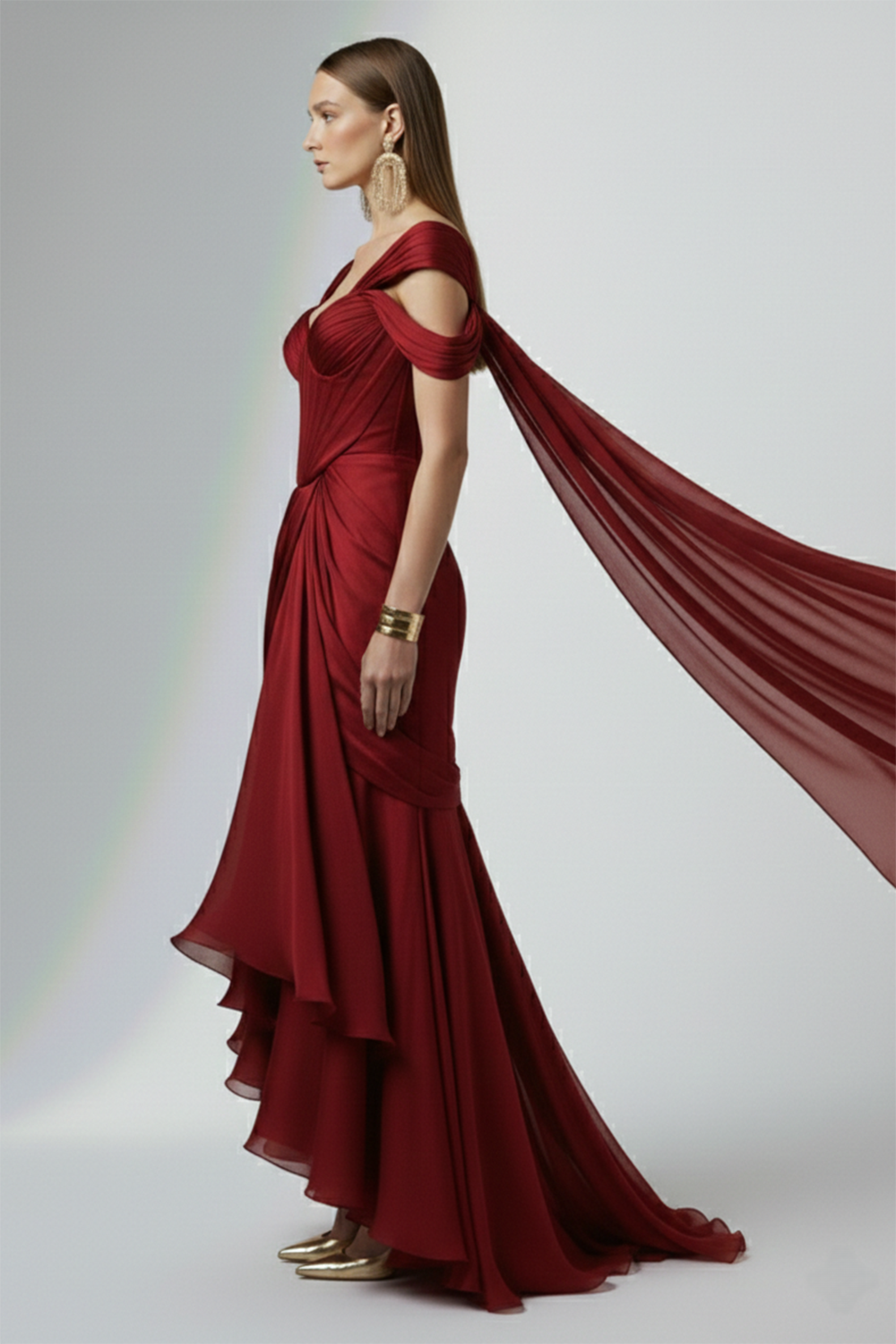 Crimson Royale Gown