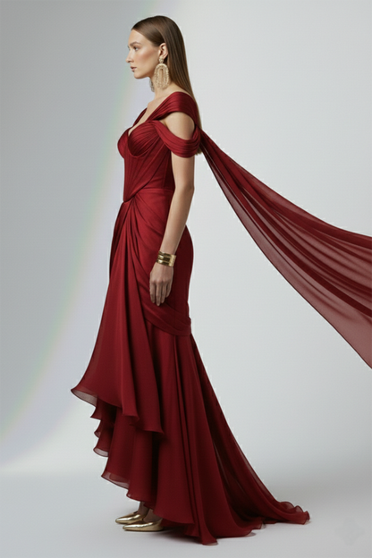 Crimson Royale Gown