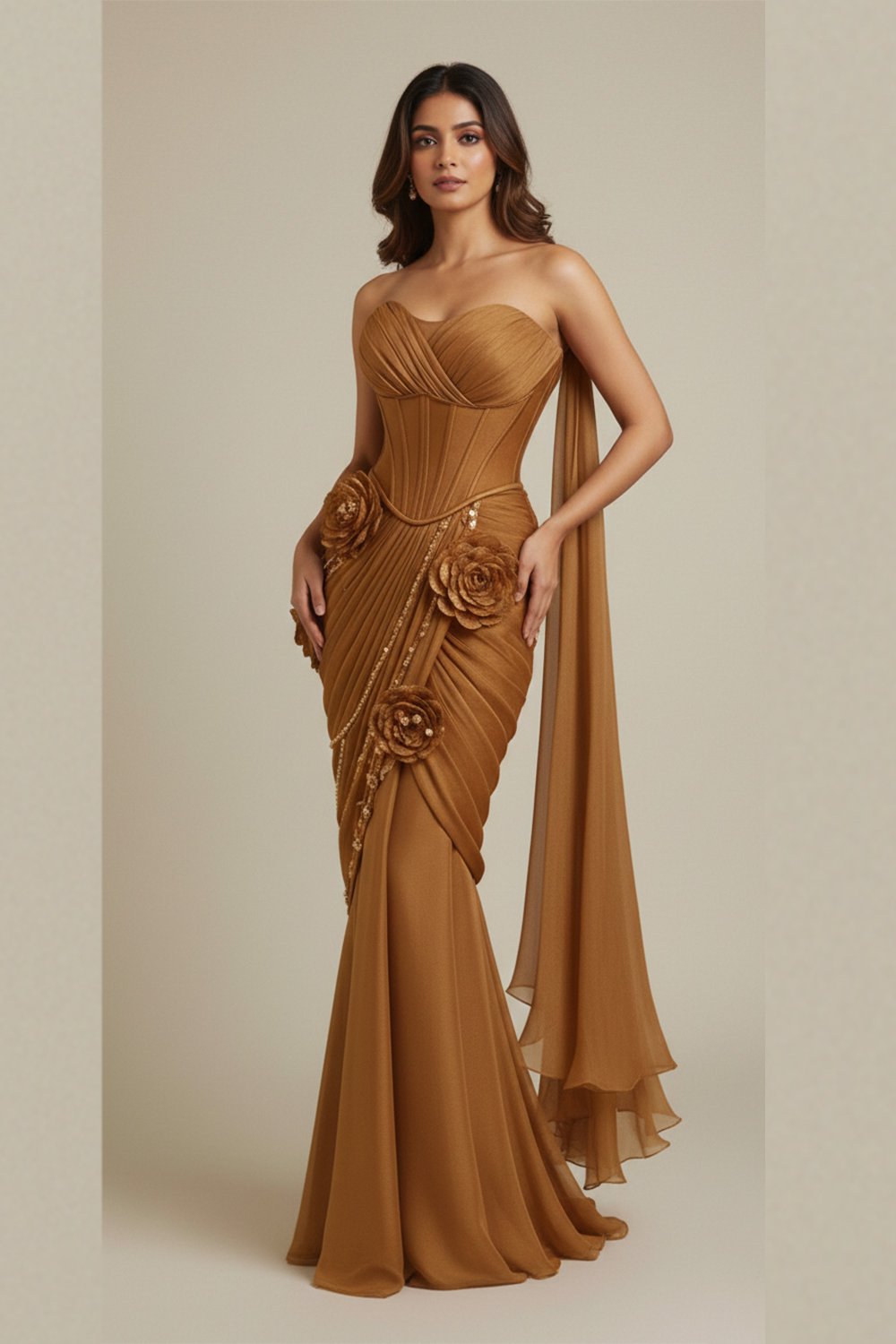 Golden Empress Corset Gown