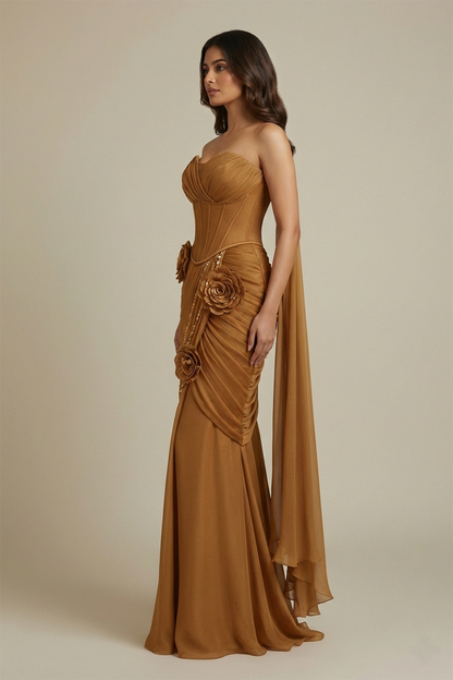 Golden Empress Corset Gown