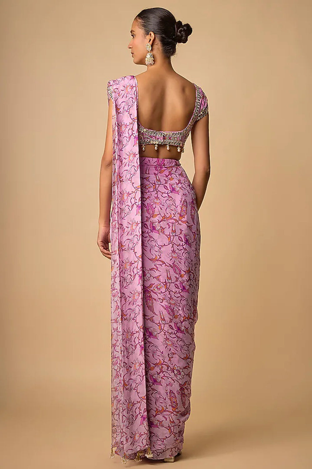 Lilac Saree Set