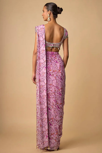 Lilac Saree Set