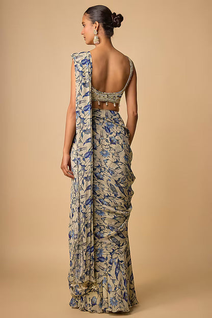 Printed Saree Set