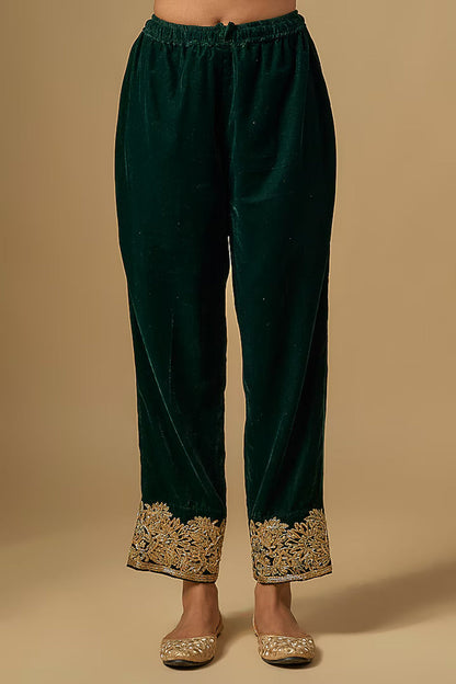 Velvet Kurta Set