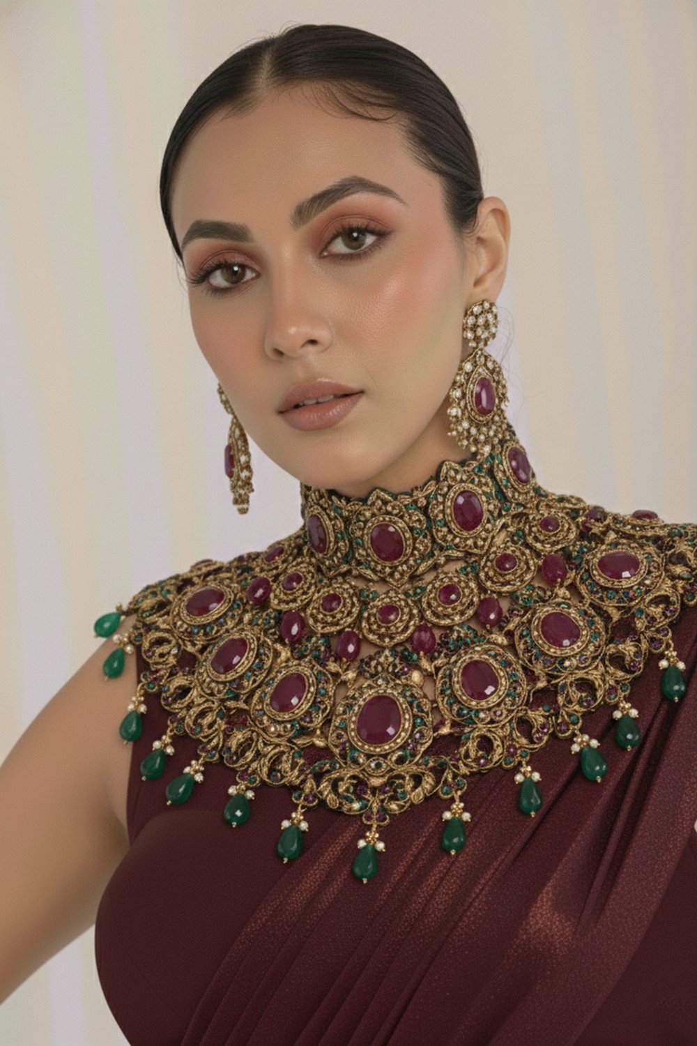 Wine Majesty Saree