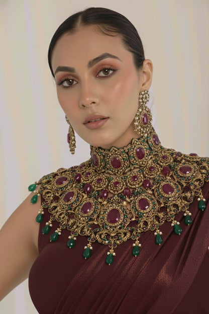 Wine Majesty Saree